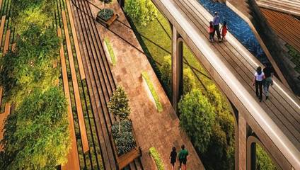 這才叫景觀高差處理,你那個只能叫堆土坡!