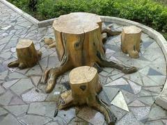 仿木桌凳上哪買好_南寧水泥仿木桌凳圖片|仿木桌凳上哪買好_南寧水泥仿木桌凳產品圖片由廣西上觀園景觀工程公司生產提供-